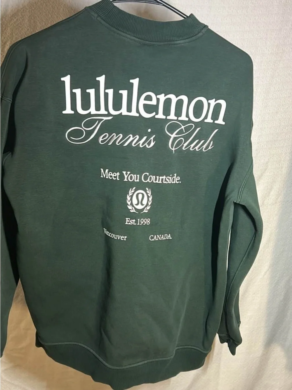 lululemon athletica Dark Green Tennis Club Crewneck Sweatshirt